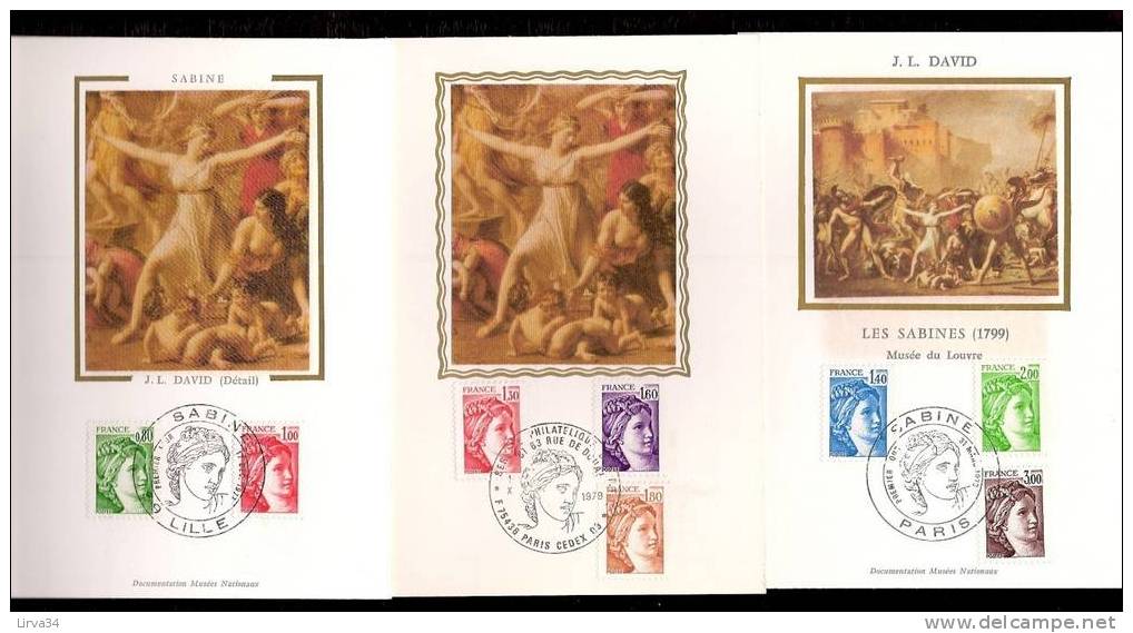 6 CARTES MAXIMUM - TTB- THEME : ART : TABLEAU DES SABINES PAR DAVID- Dates Visibles Aux Scans. - Collections, Lots & Séries