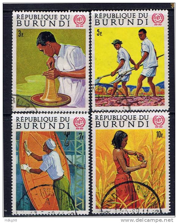 BU Burundi 1969 Mi 488-91A - Gebruikt