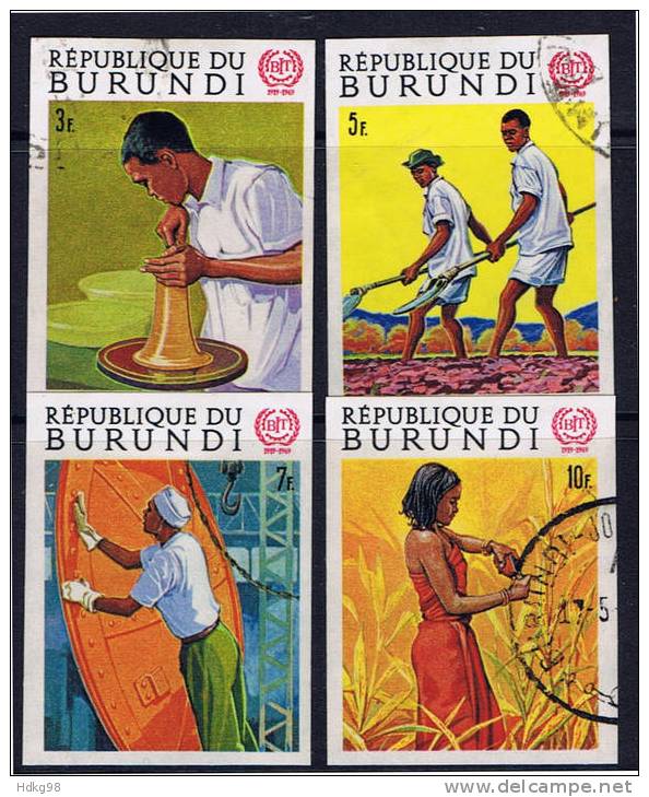 BU Burundi 1969 Mi 488-91B - Gebruikt