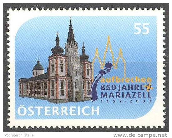 AUSTRIA 2007 ANK 2691 MARIAZELL KIRCHE CHURCH EGLISE - Unused Stamps