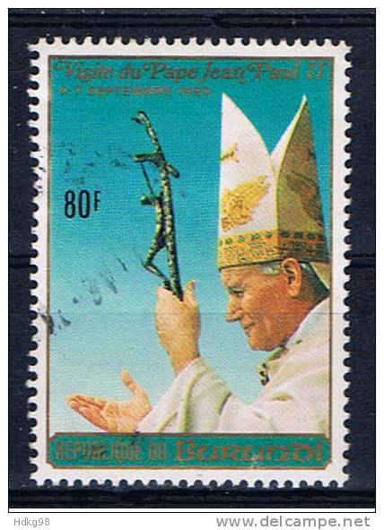 RU+ Burundi 1990 Mi 1719 Papst Johannes Paul II. - Gebraucht