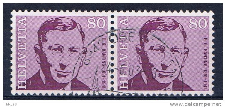 CH Schweiz 1971 Mi 959 (Paar) - Used Stamps