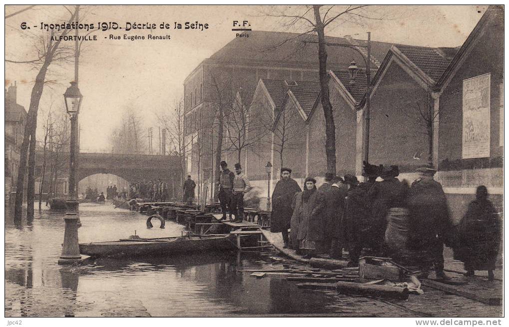 Alfortville 1910 Decrue Rue E Renault - Alfortville