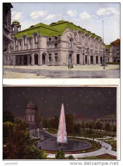 2 Old Germany Postcards -  Carte Ancienne D´Allemagne - Mannhein - Mannheim