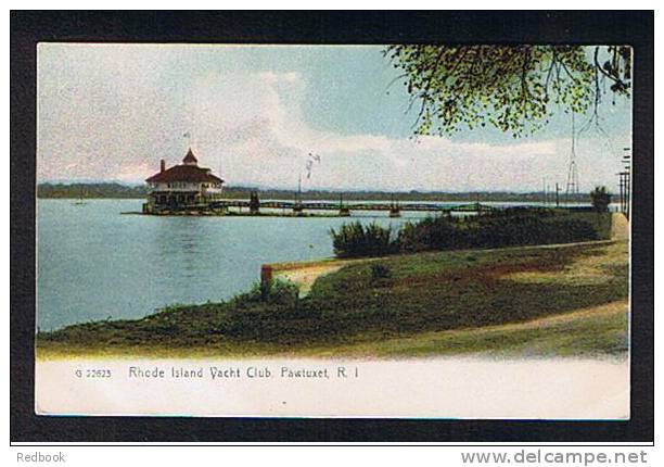 Early Postcard Rhode Island Pier & Yacht Club Pawtucket USA - Ref 293 - Pawtucket