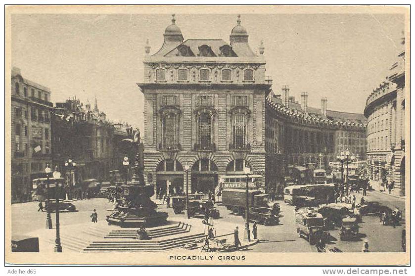London, Piccadilly Circus Tuck Tuck's Gravure Postcard - Piccadilly Circus