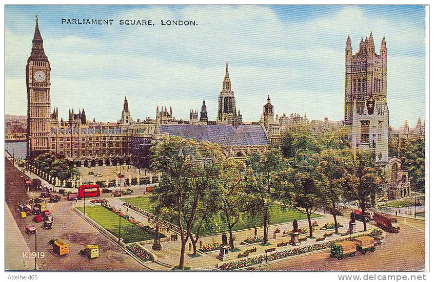 London, Parliament Square, Victoria & Clock Tower, Big Ben, Valesque Postcard, Valentine,Valentine's - Houses Of Parliament