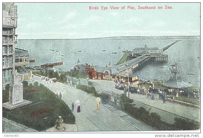Bird's Eye View Of Pier, Southend On Sea Publ.: The Jimmy Bigwood Series - Southend, Westcliff & Leigh
