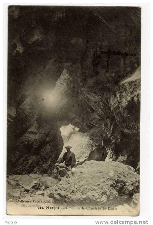 1911  MORGAT Grotte De La Cheminée Du Diable - Morgat