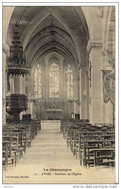 AVIZE.- Intérieur De L´Eglise. - Other & Unclassified