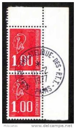 FRANCE  1976  -  Y&T 1892  - Marianne De Bequet 1f Rouge     Cachet  Philatelique Des PTT - 1971-1976 Marianne Of Béquet