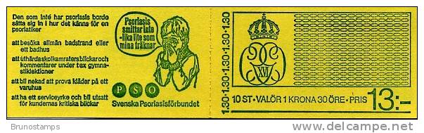 SWEDEN/SVERIGE - 1978  DEFINITIVE 1.30 KR  BOOKLET  MINT NH - 1904-50