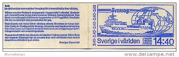 SWEDEN/SVERIGE - 1981  SWEDEN IN THE WORLD  BOOKLET  MINT NH - 1904-50