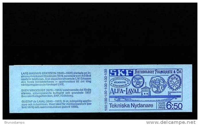 SWEDEN/SVERIGE - 1976  INVENTORS   BOOKLET  MINT NH - 1904-50