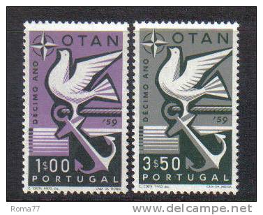 SS325 - PORTOGALLO 1960 , NATO Serie N. 859/60  *** - Unused Stamps