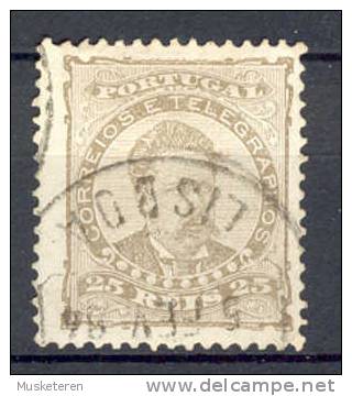 Portugal Mi. 54yC King Luis I. Glazed Paper Gestrichenes Papier Perf. 13½ 1882 - Usado