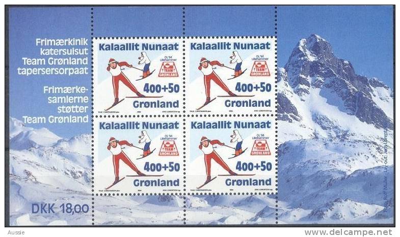 Groenland Greenland 1994 Yvertn° Bloc 5 *** MNH  Sport Cote 25 Euro - Blocks & Kleinbögen