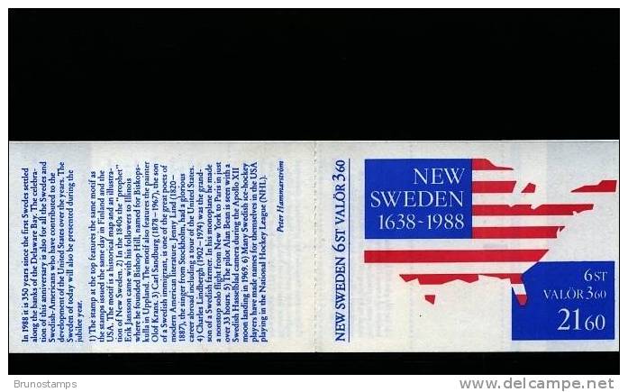 SWEDEN/SVERIGE - 1988  NEW SWEDEN   BOOKLET  MINT NH - 1904-50