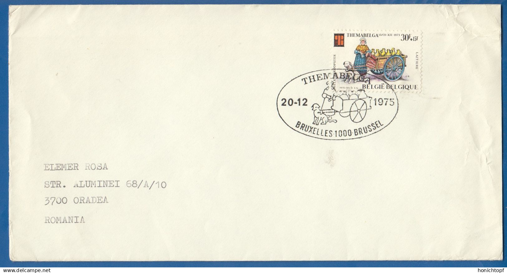 Belgien; 1975; Brief; Mi. 1846; Sonderstempel Themabelga 20.12.1975 Brussel - Storia Postale