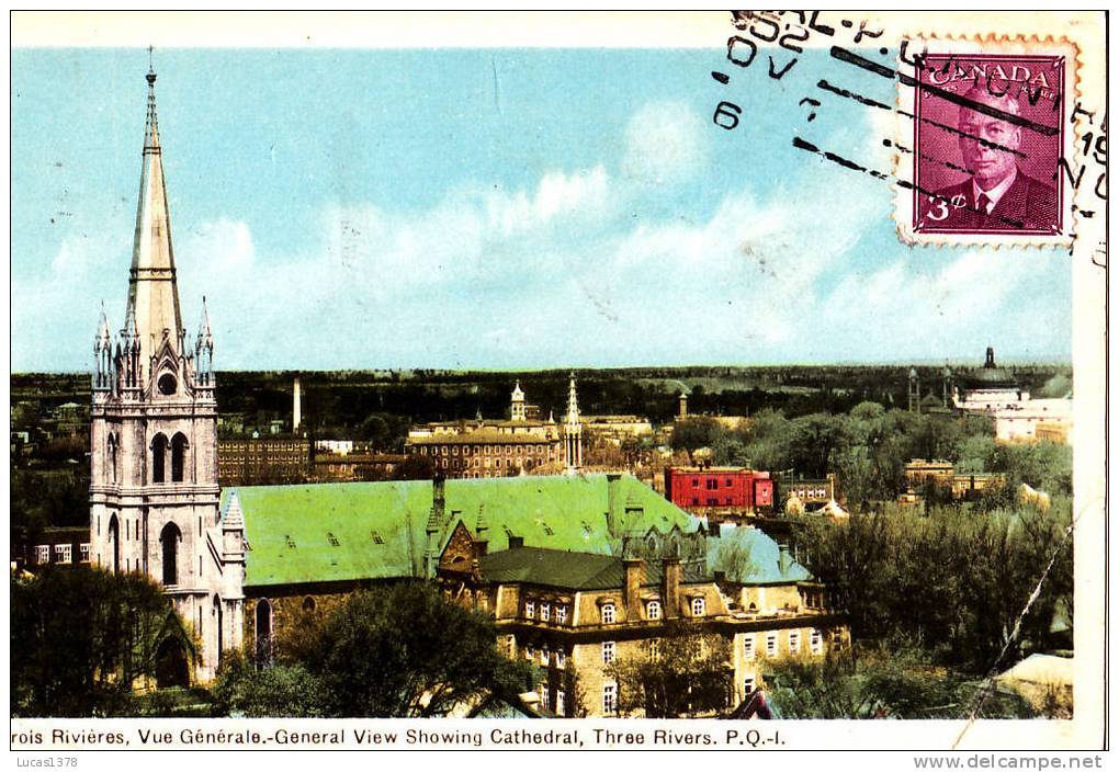 TROIS RIVIERES / VUE GENERALE / CPSM 1952 - Trois-Rivières