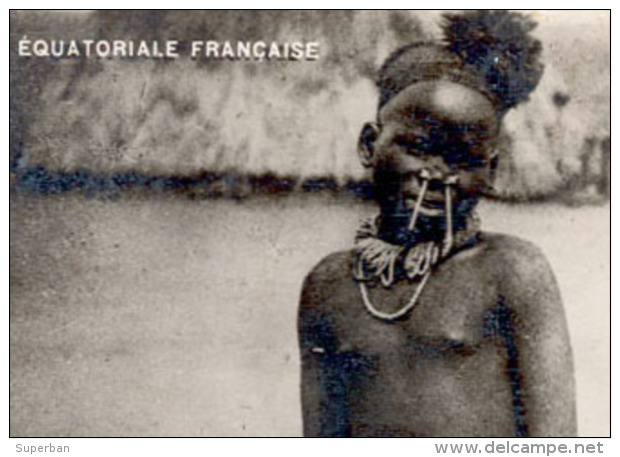 AFRIQUE ÉQUATORIALE FRANÇAISE - MOYEN CONGO : FILLETTE BAYA Du VILLAGE De KOLONGO - CARTE ´VRAIE PHOTO´ (b-702) - Französisch-Kongo