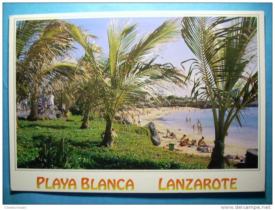 R.7316 CANARIAS CANARY ISLANDS LANZAROTE PLAYA BLANCA AÑOS 90 CIRCULADA MIRA MAS POSTALES DE ESTA CIUDAD EN MI TIENDA - Lanzarote
