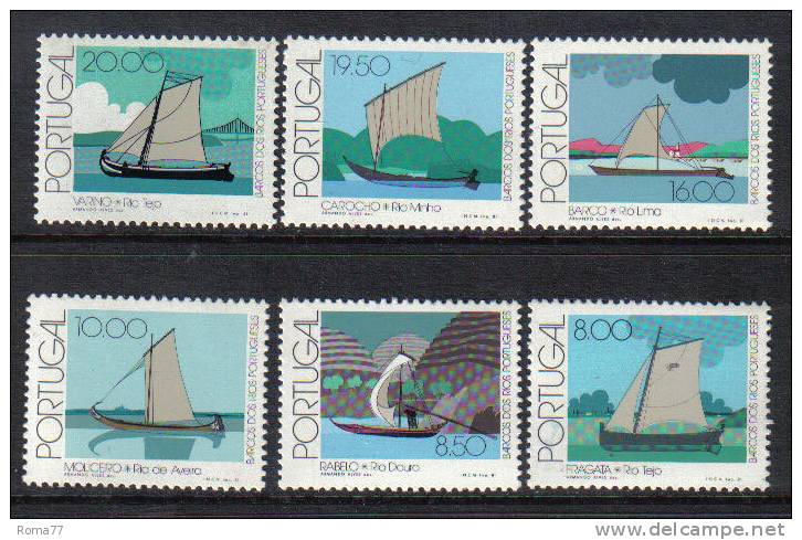 SS351 - PORTOGALLO 1981 ,  Imbarcazioni  N. 1494/1499  *** - Neufs