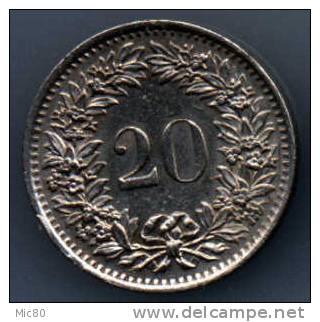 Suisse 20 Rappen 1970 Sup - Other & Unclassified