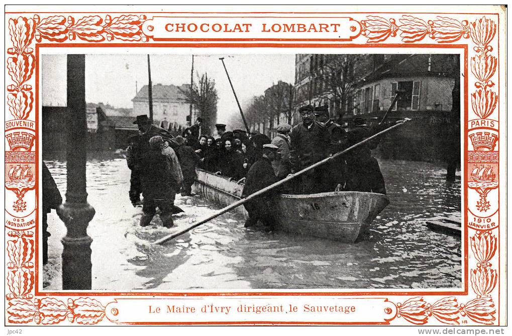 Ivry Maire D"ivry Dirigeant Le Sauvetage Chocolat Lombard - Ivry Sur Seine