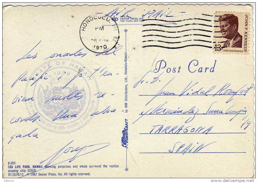 Postal, Honolulu ( Hawai) 1970 - Hawai