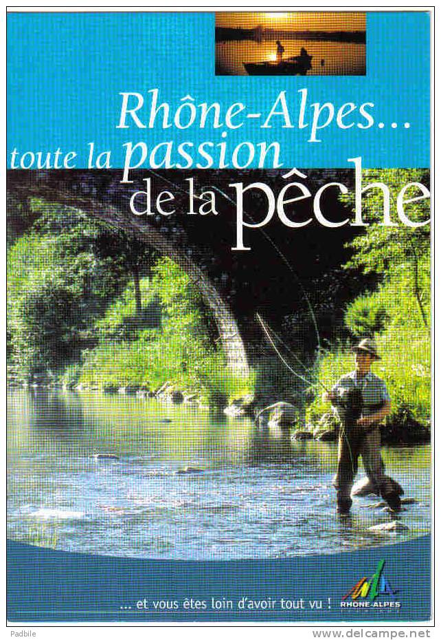 Carte Postale Pêche à La Truite En Rhone Alpes Trés Beau Plan - Pêche