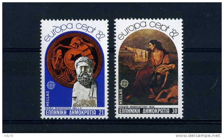 - GRECE . TIMBRES EUROPA 1982 . NEUFS SANS CHARNIERE - 1982