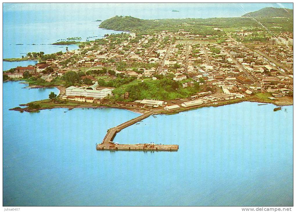 CAYENNE (Guyane) Cpsm Vue Aérienne De L'ancien Port - Cayenne