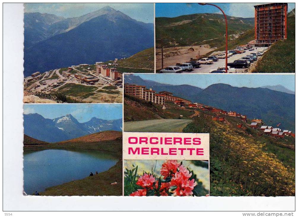 Cpsm 05 HAUTES ALPES ORCIERES MERLETTE LA STATION LE LAC DES ESTARIS - Orcieres