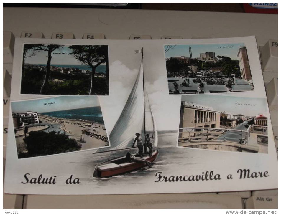 CHIETI  FRANCAVILLA A MARE COLORI Viaggiata 1959 - Chieti