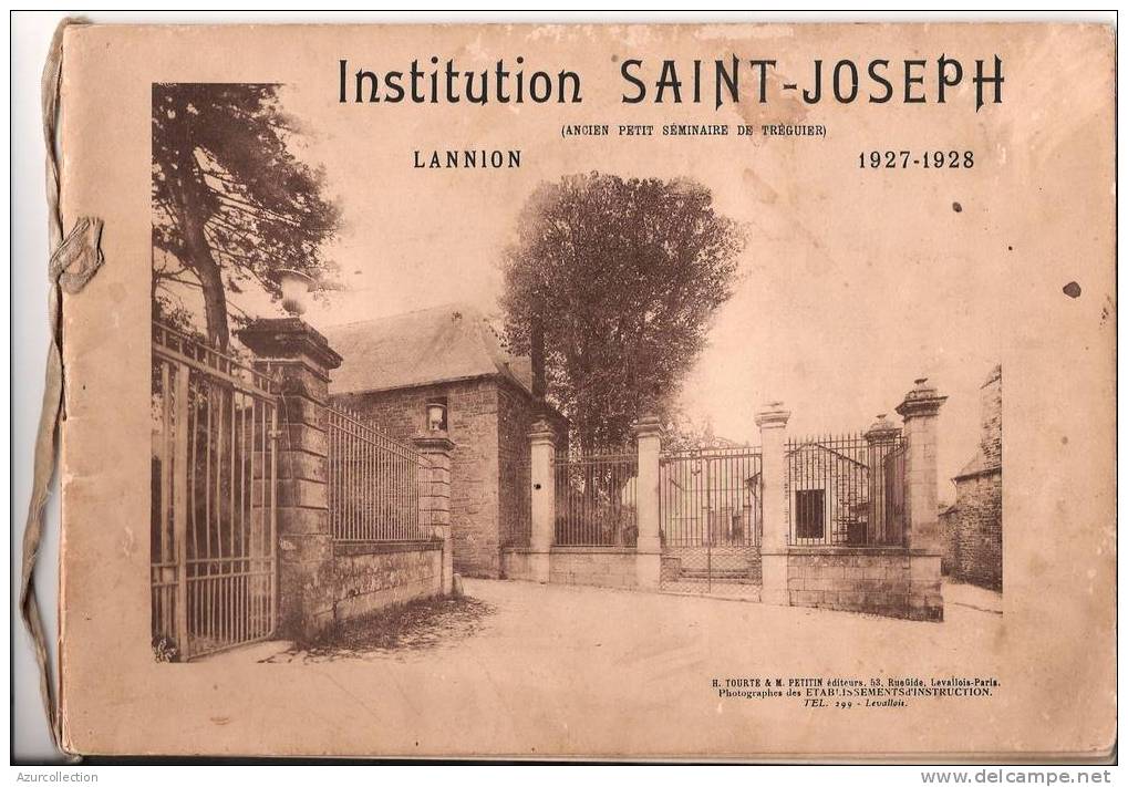 LANNION . 22 .INSTITUTION SAINT JOSEPH . 1927/1928 - Non Classés