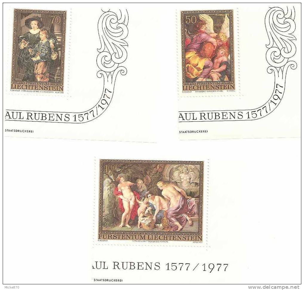 Liechtenstien N°596 à 598 Neuf** Rubens - Rubens