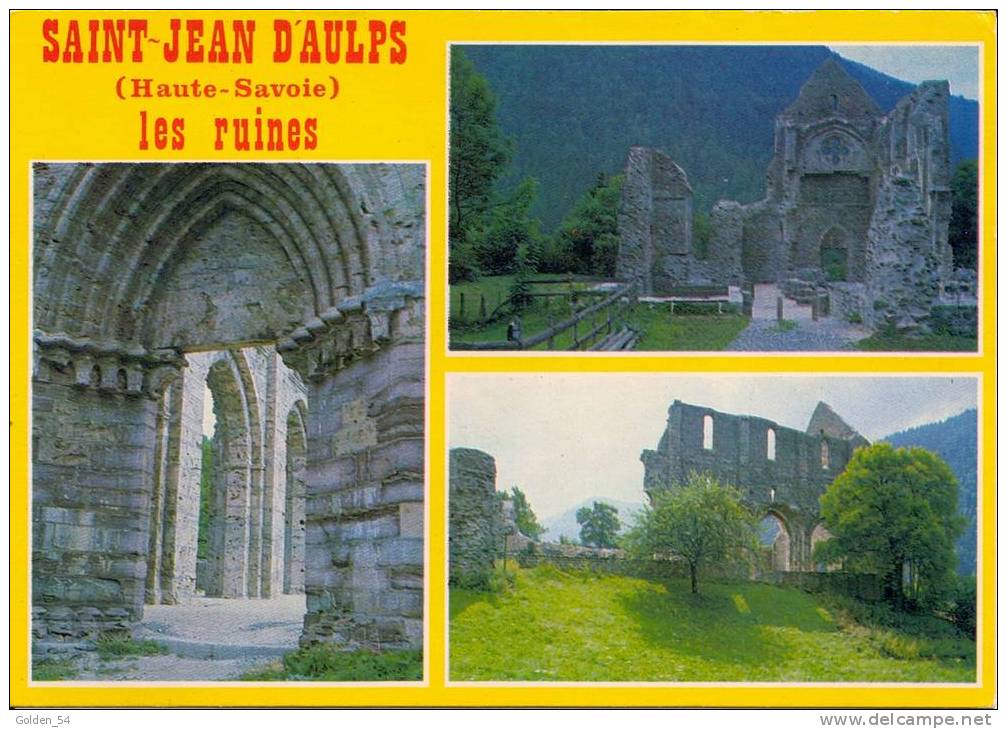 SAINT-JEAN D'AULPS (Haute-Savoie) Les Ruines CPM Grand Format - Saint-Jean-d'Aulps