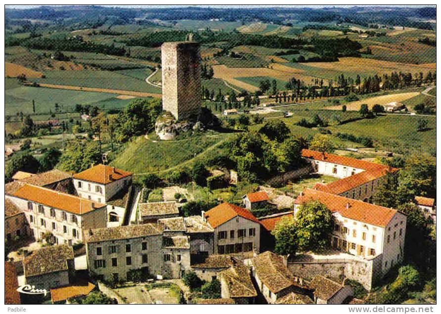 Carte Postale 46. Montcuq  Vue D´avion Trés Beau Plan - Montcuq