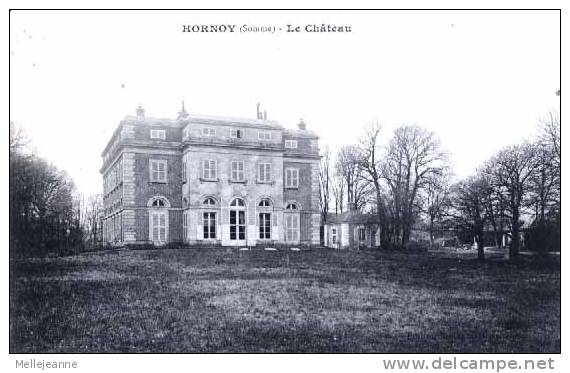 Cpa Hornoy  (80)  Chateau . Ed Brotonne Droussent , 1910 - Hornoy Le Bourg
