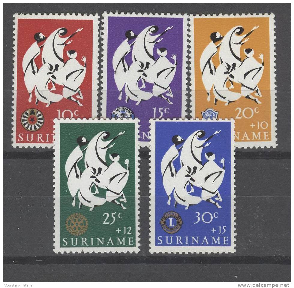 SURINAME 1966 NVPH 453-57 PASEN EASTERN OSTERN - Surinam ... - 1975