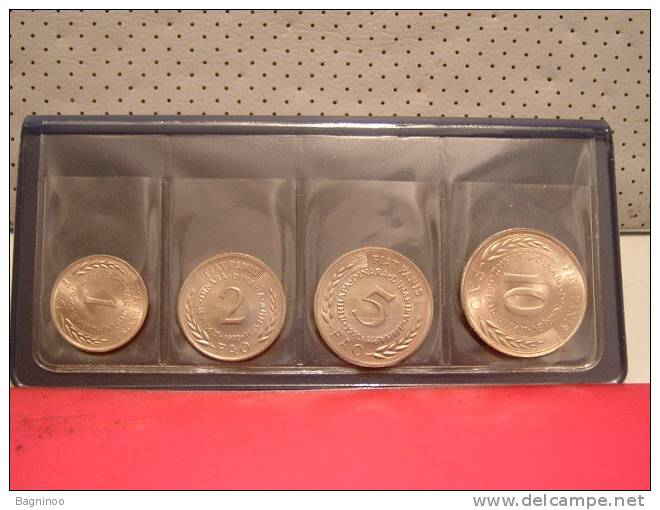 YUGOSLAVIA FAO Mint Set 1,2,5,10 Dinara - Yougoslavie