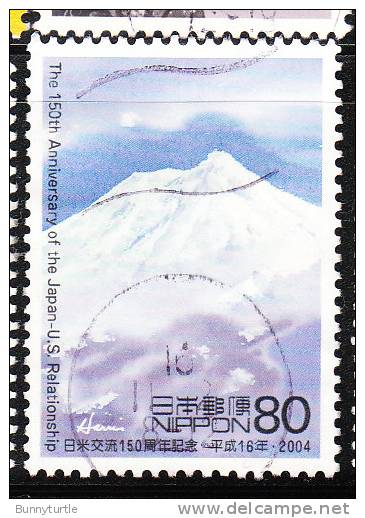 Japan 2004 Japan-US Relationships Mt Fuji Used - Oblitérés