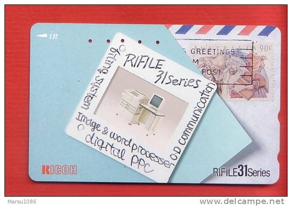 Japan Japon  Telefonkarte Télécarte Phonecard Telefoonkaart  -  Briefmarke Stamp Timbre-poste - Francobolli & Monete
