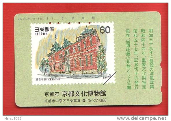 Japan Japon  Telefonkarte Télécarte Phonecard Telefoonkaart  -  Briefmarke Stamp Timbre-poste - Stamps & Coins