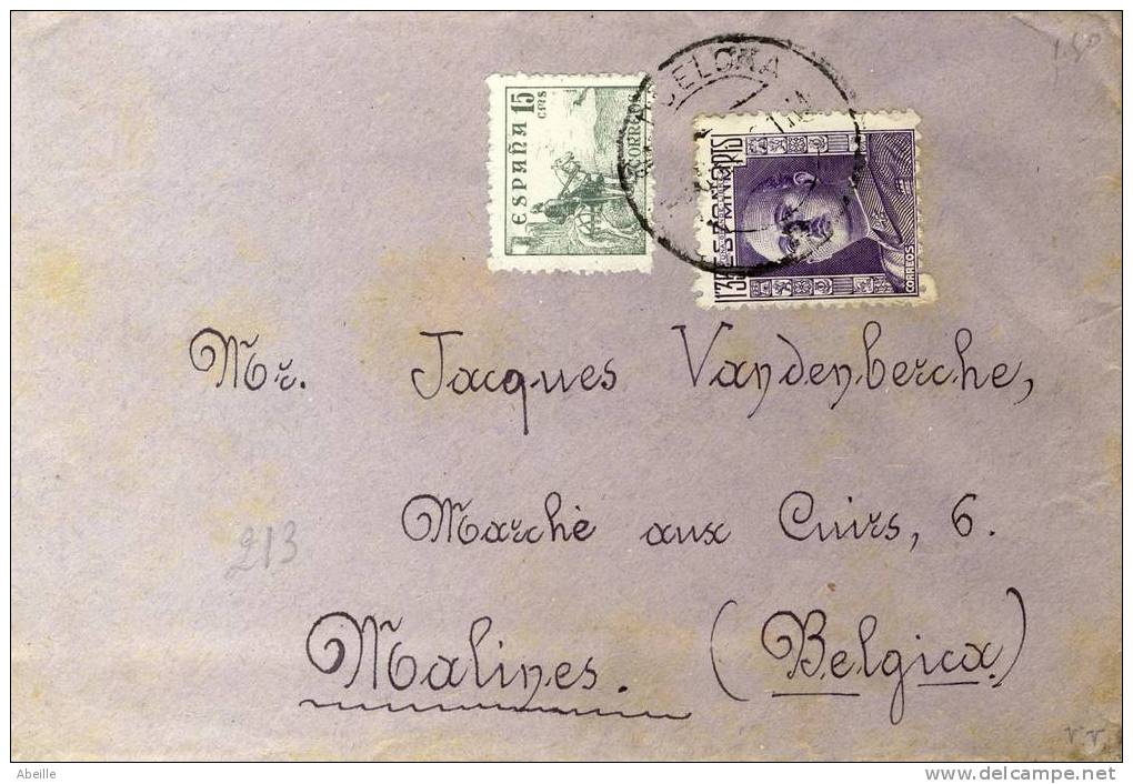 F213  LETTRE POUR LA BELGIQUE - Unused Stamps