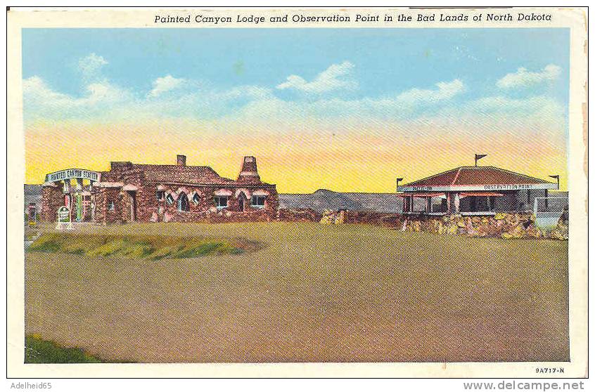 Painted Canyon Lodge And Observation Point In The Bad Lands Of North Dakota - Sonstige & Ohne Zuordnung