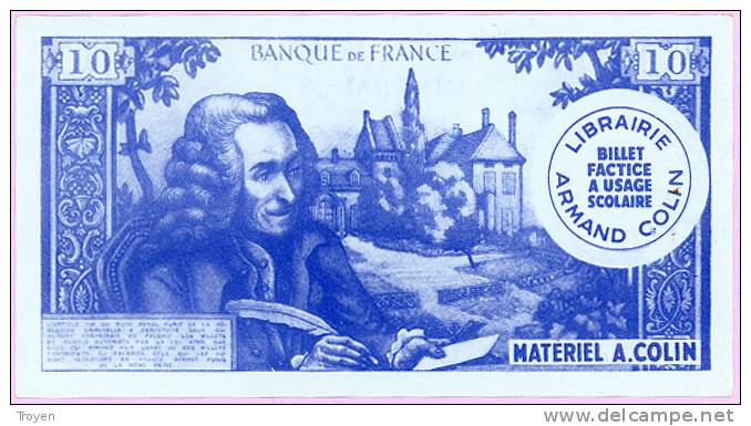 10 Francs - Billet Factice à Usage Scolaire - TTB - - Specimen