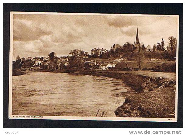 Early Postcard Ross On Wye From The River Herefordshire - Ref 295 - Herefordshire