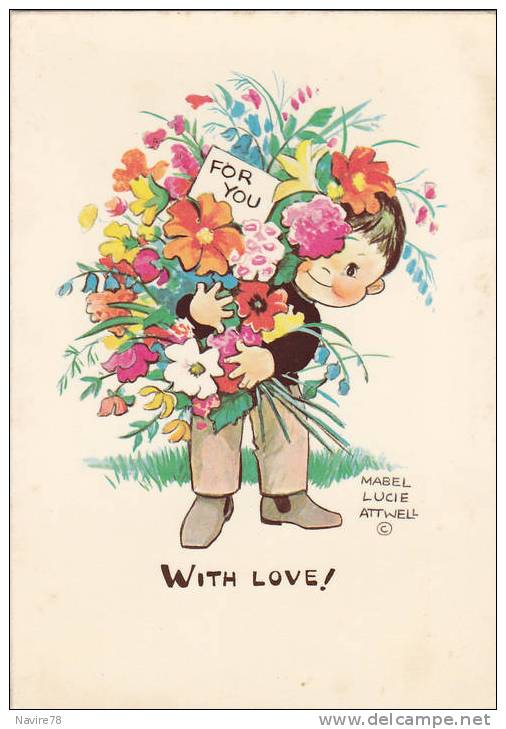 Enfant Children WITH LOVE  Mabel Lucie Attwell - Attwell, M. L.